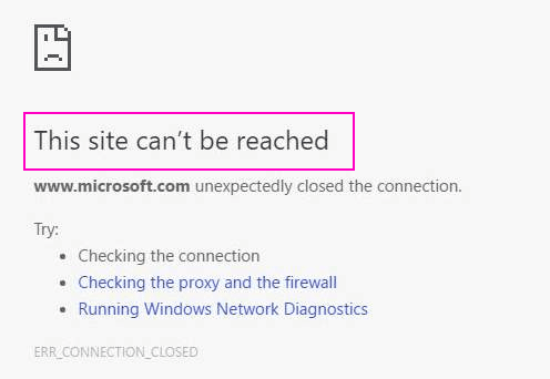 [Rozwiązane] „Tej strony nie można osiągnąć” Chrome Błąd poprawek